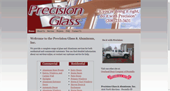 Desktop Screenshot of precisionglass.net